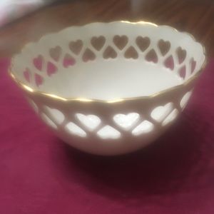 LENOX FOOTED HEART BOWL